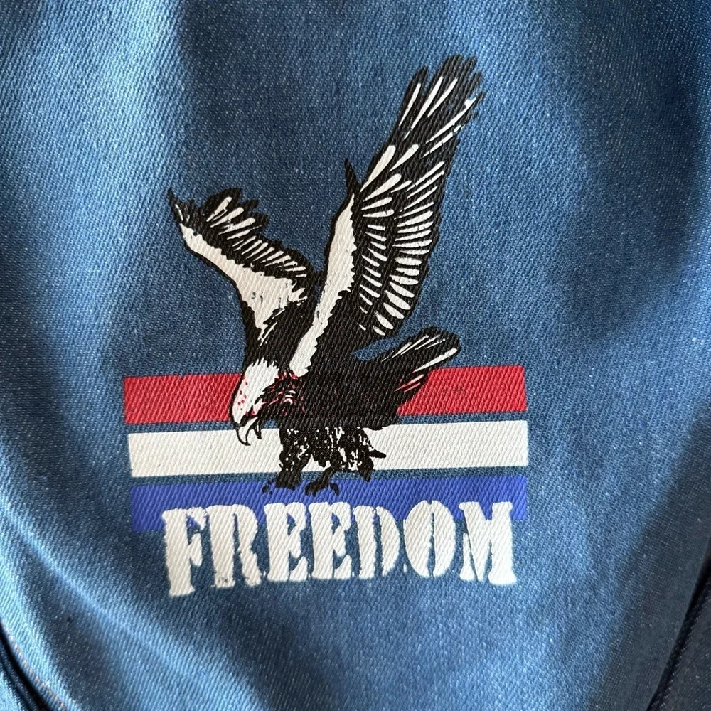 NWT Woof Denim Freedom pet vest size large
